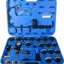 DAYUAN 28pcs Universal Radiator Pressure Tester Kit, coolant Pressure Tester kit coolant Vacuum Refill kit for Cooling System