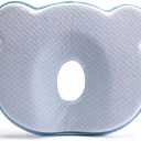 LSRONLYC Memory Foam Soft and Cozy Pillow(Blue64) Head Neck Support Pillow for Car Seat Breathable Bedding Set
