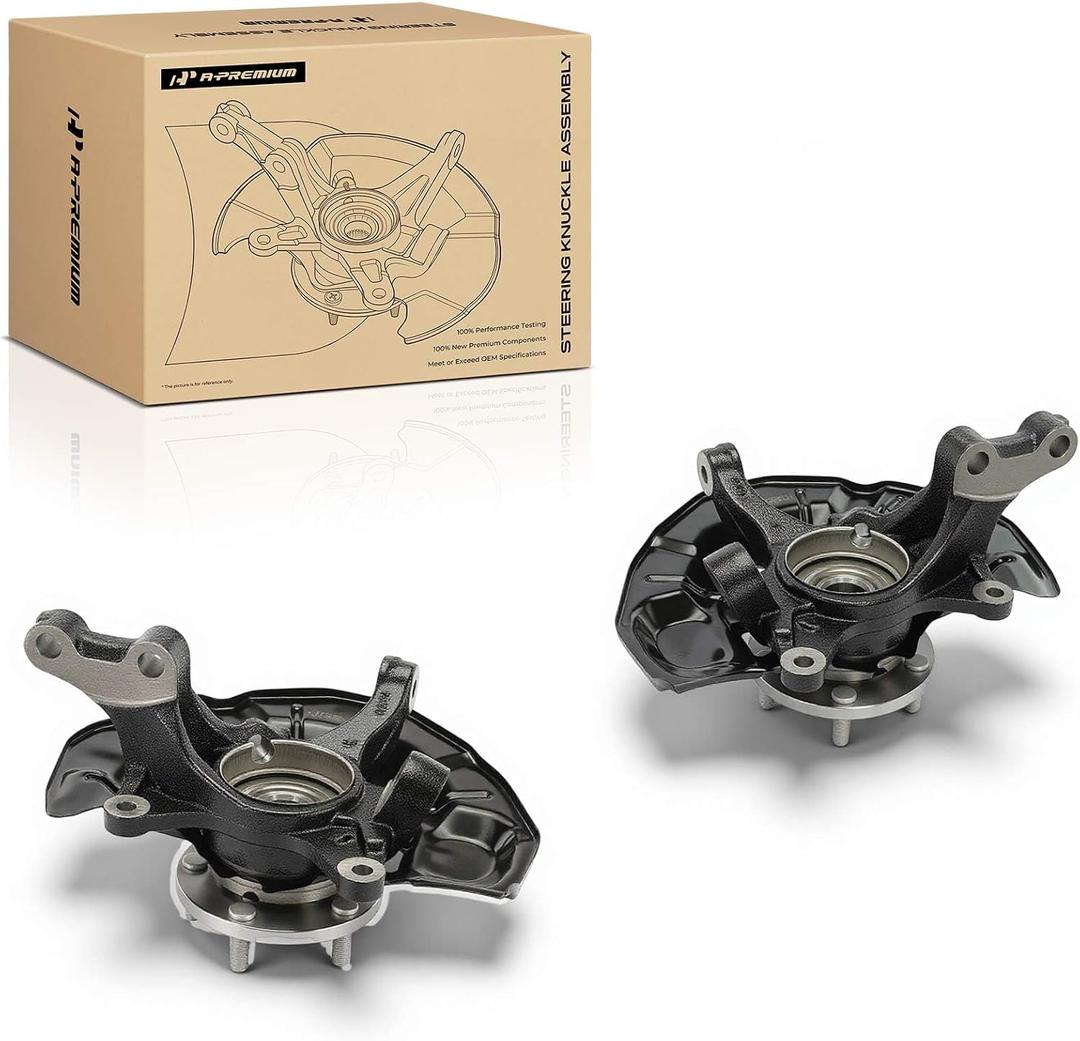 A-Premium 2X Front Left and Right Steering Knuckle & Wheel Bearing Hub Assembly Compatible with Toyota Camry 2007-2011 & Lexus ES350 2007-2012, Driver and Passenger Side