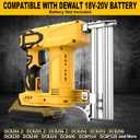 Cordless Brad Nailer for Dewalt 20V Battery (No Battery), 2-in-1 Nail Gun/Staple Gun, 18 Gauge Nail Gun Battery Powered with 2000 Nails for Wood, Drive up to 1-1/4 in Nails & Crown 7/8 in Staples