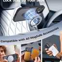 Compatible with iPhone 17 Case, with 360 Magnetic Stand [Compatible with MagSafe] [Military Drop Protection] Shockproof Translucent Matte Case for 17 6.3 Inch, Black