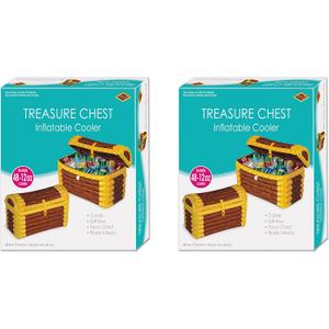 Beistle Inflatable Treasure Chest Cooler Party Accessory Pack of 2