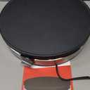 Gourmia 12 Crepe Maker Nonstick Electric Griddle for Pancakes, Omelets & More, Precise Temp Control with Indicator Lights, Includes Spatula & Batter Spreader, Quick Cleanup, Stainless Steel Trim