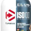 Dymatize x Fruity Pebbles ISO100 Whey Protein Powder Isolate, 25g of Protein, 20 Servings, 5.5g BCAAs, 120 Cal., Gluten Free, 1g Fat, 1g Sugar, 2g Carb (1.34 Pound (Pack of 1), EXP 06/27