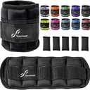 Sportneer Adjustable Ankle Weights 1 Pair 2 4 6 8 10 Lbs Leg Weight Straps for Women Men, Weighted Ankle Weights Set for Gym,Fitness, Workout,Walking, Jogging,1-5 lbs Each Ankle, 1 Pair 2-10 lbs 3 PACK