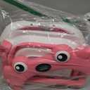 Collapsible Baby Bathtub for Newborns to Toddler with Real-time Temp Monitor & Floating Cushion,Portable Travel Tub for 0-36 Month, Foldable Baby Bath Tub for Infants Girl (Pink)