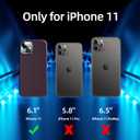 2 x for Purple iPhone 11 Case with Screen Protector,Purple Silicone Phone Case for iPhone 11 i Phone 11 Cases with Camera Cover,Slim Funda para Covers iPhone11 Phone Case for Women.(Dark Purple)