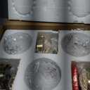 Mini Pendant Lights Kitchen island 3 Pack, Small Adjustable Pendant Light Fixture with Transparent Tulip Glass Lampshade, Vintage Gold Pendant Lighting, Pendant Light for Bedroom Dining Room Hallway