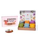 Thoughtfully, Grandparents Tea Box Gift Set, 60 Gourmet Tea Bags in 6 Flavors Including Mint, Earl Grey, French Vanilla, Jasmine, Lemon Honey & English Breakfast, Gift for Grandma and Grandpa (EXP 02/20/28)