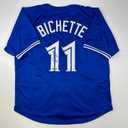 Facsimile Autographed Bo Bichette Toronto Blue Reprint Laser Auto Baseball Jersey Size Men's XL