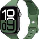 Apple Watch Silicone Strap - Light-Weight and Water-Repellent (38/40mm, Green)