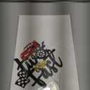 Two Fast Cake Topper Race Car 2nd Cake Decoration for Racing Car Checkered Flag Themed Kids Boy Girl 2 Years Old Happy 2s Birthday Party Supplies Double Sided