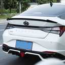 Trunk Lid Spoiler Wing Compatible with Hyundai Elantra 2021 2022 2023 Gloss Black M3 Style Trunk Spoiler Rear Wing