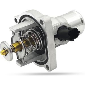 Aluminium Engine Coolant Thermostat Housing Assembly, Fits for 2009-2011 Chevy Aveo, 2009-2010 Pontiac G3, 2011-2016 Chevy Cruze, 2013-2018 Chevy Sonic, Replace# 902-821/55564891/96984104