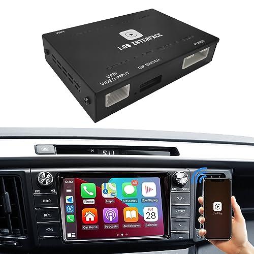 Leadsign Wireless CarPlay Adapter for Toyota | Compatible with Tacoma, Tundra, Highlander, RAV4, 4Runner (2014-2019) | Supports Navigation, Music Playback, Mirroring, Camera & Original Car Functions