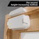 Alarm Contact Sensor Riser for Ring 2nd Gen 10mm Height Extension Kit for Uneven Doors & Windows | Crown Molding & Trim Installation No-Tools Mounting Snap-On Design (Sensor & Magnet Not Included) (2)