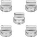 Puzau| WB03X24988 Range Knob, WB03X24990 WB03X24991Gas Stove Knob Replacement for ge, Compatible with ge Burner Control Knobs P2B940SEJ1SS P2B940SEJ2SS P2B940SEJ3SS P2B940SEJ4SS P2B940SEJ7SS