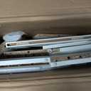 Over The Toilet Storage Cabinet, Farmhouse Storage Cabinet Over Toilet with Sliding DoorsHome Space-Saving Toilet Rack, for Bathroom, Restroom, Laundry (White)