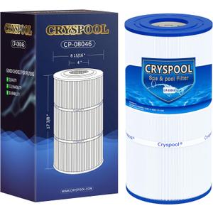 Cryspool 08046 Filter Compatible with Hayward C900, CX900RE, C-900, PA90, Posi-Clear PXC-95, C-8409, Ultral-B6, PP-B6, FC-1292, 90 Sq. Ft Pool Filter Cartridge, 1 Pack