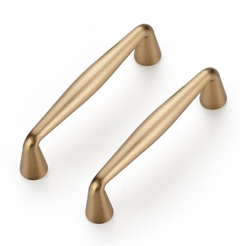 Ravinte 5 Pack 3 Inch Champagne Bronze Kitchen Cabinet Handles Solid Zinc Alloy Cabinet Pulls Cupboard Hardware Drawer Handles