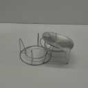 Cat Food Bowls, 2 Pcs Stainless Steel Cats Food and Water Whisker Fatigue Shallow Dishes, Small Dog Puppies Fat Faced Cat Kitten Supplies (2 Plates with Stand)