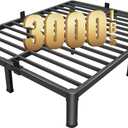 MAF 7 Inch King Metal Platform Bed Frame with Round Corner Legs, 3000 LBS Heavy Duty Steel Slats Support, Noise Free, No Box Spring Needed, Easy Assembly