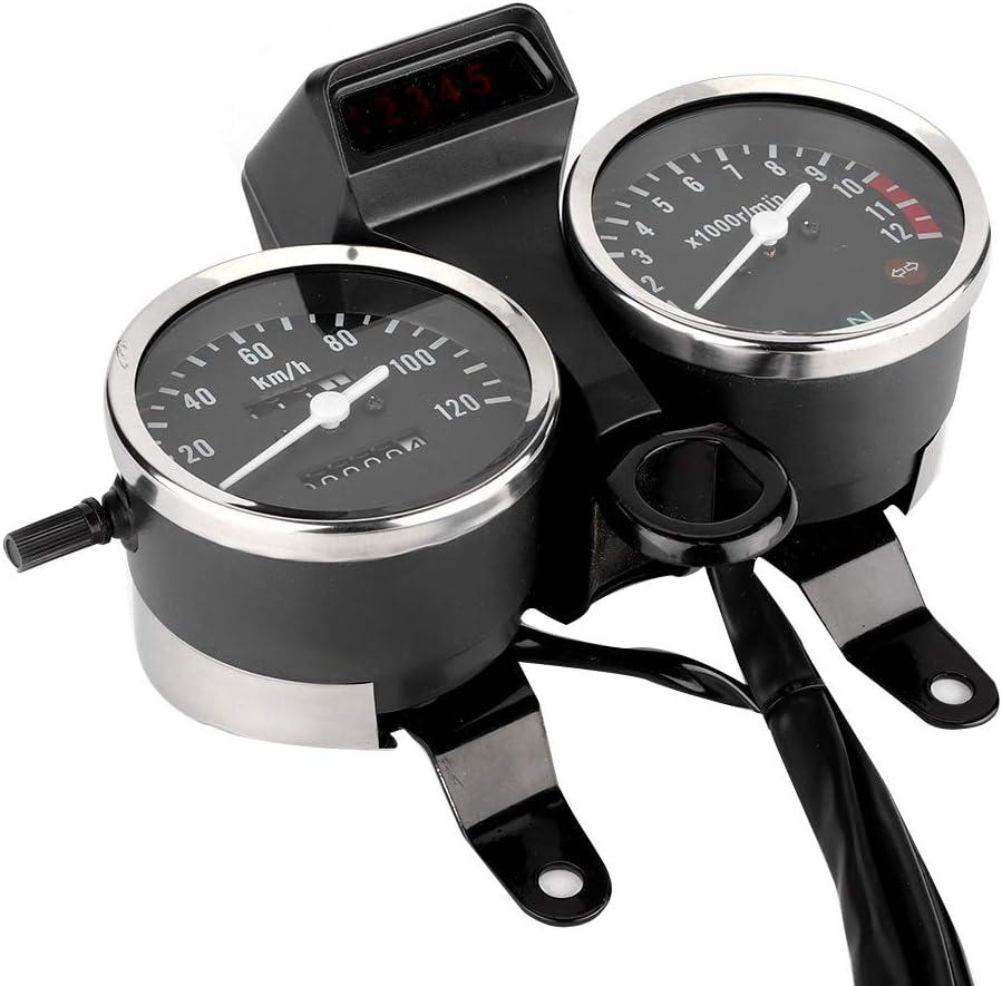 Motorcycle Speedometer,Motorcycle Modified Accessories Speedometer Odometer Tachometer for GN125