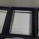 Qunclay 6 Pcs Sublimation Blanks Crystal Sublimation Canvas Blanks Decorative Heat Transfer Photo Frame Crystal Picture Frame for DIY Custom Tabletop Supplies (Square,2.4 x 3.1 x 0.8 Inch)