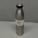 LARS NYSM Stainless Steel Insulated Water Bottle 12oz 17oz 25oz 34oz 51oz | Insulated Thermo Flask for Hot and Cold Beverages | Leakproof Drinking Bottle (Stainless Steel, 25.4oz)