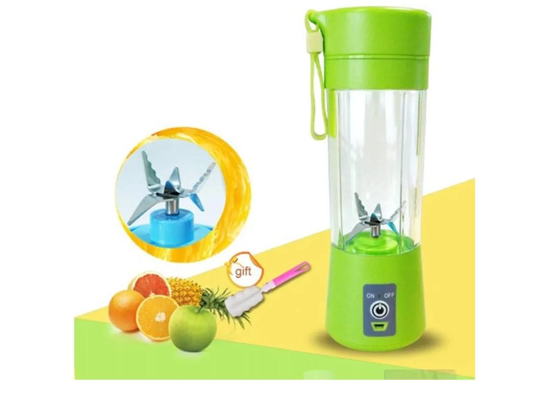 Star River Portable Small Blender, Personal Blender, Small Fruit Blender, USB Rechargeable Electric juicer Cup, Fruit Blender, DIY Fruit juicer Cup, 4 Cutter Heads, Easy to Clean