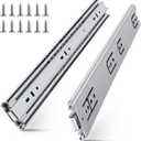 SLIDEWAY 200 Lbs Heavy Duty Drawer Slides 1 Pair 8 10 12 14 16 18 20 22 30 32 40 Inch Full Extension Ball Bearing Sliding Rails Cabinet Runners Tracks Tool Box Glides-36
