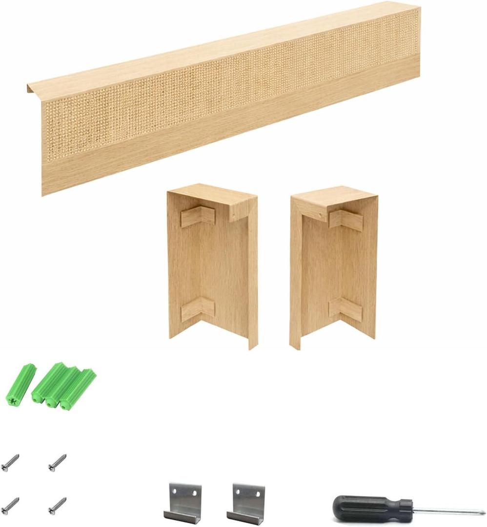36 Inch Baseboard Heater Cover, Galvanized Steel, Teak Finish