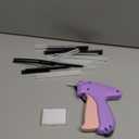 Handheld Micro Tagging Stitch Gun for Clothes - Quick Clothing Fixer - Mini Sewing Kit - Includes 6 Needle, 1000 Black Fasteners & 1000 White Fasteners (Purple)