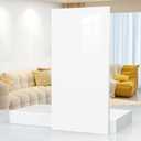 10pcs Marble Peel and Stick Waterproof Wall Panels,Heat-Resistant Backsplash Tile,23.6"x11.8" PVC Foam Wall Sticker for Kitchen,Living Rooms,Bedrooms,Pure White,a Bit Beige(Not Real Tile 19.4 Sq.Ft.)