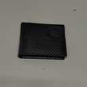 Swallowmall AirTag Wallet Mens RFID Blocking Genuine Bifold Leather Wallets for air tag Men's Wallet with 1 ID Window 15 Card Slots (Airtag Not included) BlackStripe-172AT