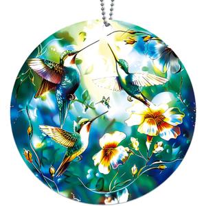 5 x Hummingbird Ornament, Bird Ornaments for Christmas Tree, Humming Birds Suncatcher Ornament, Beautiful Unique Christmas Ornaments - Hummingbird Gifts for Women, Humming Bird Gift Ideas