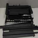 YKLSLH 4 Baskets Over The Sink Dish Drying Rack, Extendable Large Capacity Sink Rack, Metal Drying Rack Saving Space,for Most Sinks (24.8 "-35.4") (Black)