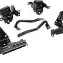 HECASA Front Bumper Bracket Set Compatible with 2007-2013 GMC Sierra 1500 2007-2010 GMC Sierra 2500HD 3500 Powder Coated Black Replacement for 22767057 22767056 22861859 22861858 15901539 15901538