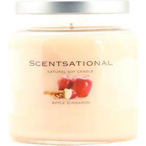 Scentsational Soaps & Candles Natural Soy Wax Candle Apple Cinnamon