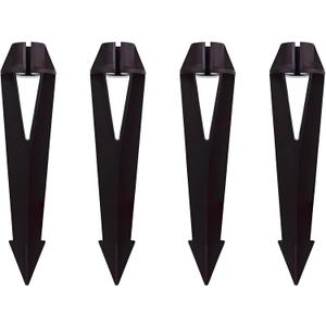 Landscape Lighting Stakes, 1/2 NPT Female Thread, 8.6 Inch Solid Plastic Spikes,Corrosion Resistant Replacement Spikes for Outdoor Garden Yard Path Lights, Spotlights 4-Pack