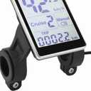 Electric Bike LCD Display, 5 Pin Universal E Scooter M5 Panel Meter Screen with Connector, E Bike Display Meter Control Panel Screen, 24V 36V 48V 60V, for 31.8 22.2mm Electric Bikes