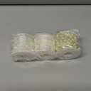 Bonuci 3 Rolls 66 Feet Pearls String Garland Faux Pearl Garland Spool Roll Strand Decoration Artificial Beads Chain Trim for Wedding Party Crafting Wedding Mother's Day Flower Decor(Ivory,4mm)