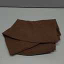 MooMee Bedding Pillowcases Pack of 2, 100% Washed Cotton Linen Like Textured Breathable Durable Soft Comfy (Solid Cocoa Brown, Standard)