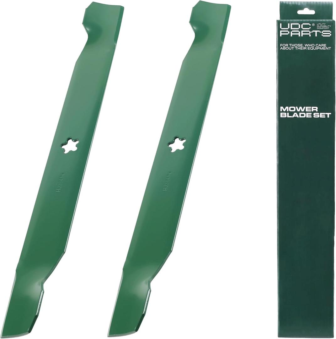 UDC Parts 138971 532138971 42 Inch Mower Blades Replacement for Craftsman LT2000 YT3000 Husqvarna YTH22V42 YTH18542 YTA18542 YTH1542XP Poulan 532127843 138498 532138498 532134149 / High Lift 2 Pack