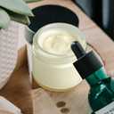 2oz Jars with Lids, HOA Kinh 40 Pack Clear Glass Jars with Lids Empty Cosmetic Containers Round Airtight Glass Jar with Black Lid for Storing Lotions Powders Ointments