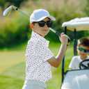 Golf Shirts for Boys Short Sleeve Moisture Wicking Dry Fit Performance Kids Youth Sport Funny Print Boy Polo Shirts (XL)
