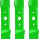 50 Inch Deck Mower Blade Replaces OEM 942-05052A 742-05052A CMXGZAM110155 Compatible with Cub Ca det RZT50 XT1 LT50 XT2 ZT1 ZT2 , Cut MTD, Troy-Bi lt, Craftsman Z550 Z500, Zero Turn Lawn Mower 3 PACK