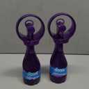 O2COOL 2 Pack Elite Battery Powered Handheld Water Misting Fans (Purple)