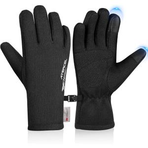 ATERCEL 3M Thinsulate Winter Gloves Men Women, Waterproof Thermal Cold Weather Gloves, Touchscreen Snow SKI Skating Gloves (Small)