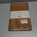 maxmill Harvest Square Tablecloth Stain Resistant Waterproof Wrinkle Resistant Linen Looking Soft Table Cloth for Fall Harvest Thanksgiving Decorative Fabric Table Cover, 52 x 52 Inch, Amber Bronze